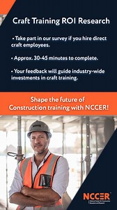 🚨 Calling All Contractors! 🚨 Help shape the future of craft training with NCCER! Your voice can help us highlight the value of technical skills training and drive meaningful industry change. 💡 Ready to take the survey? Click the link to get started: https://nccer.to/4o 🔗 #ConstructionTraining #NCCER | NCCER