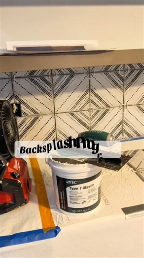 Our kitchen renovation is coming together so well, we are close to wrapping up the backsplash tile. 🔥 | Rise Up Renovations - Kitchen & Bathroom Remodeling