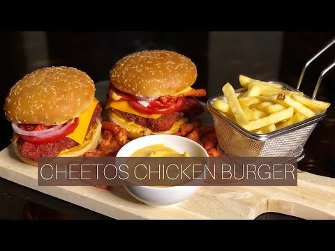 CHEETOS CHICKEN BURGER | Recipes by Erum