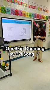 Skip Counting by 3! 🎶 Comment “song” for the link to the Skip Counting Songs Set! Eeep I’m SO excited to FINALLY be sharing these songs with you! I have been asked for years to write skip counting songs but put off the task because we didn’t need them in 2nd grade. Now I have 2-12 ready to go for you in one set (also added to the Learning Song Bundle and Songs Growing Bundle in my store!!) Special thanks to my product partner, Holly, for showcasing how the 3’s song sounds with her class! 🫶🏼🫶