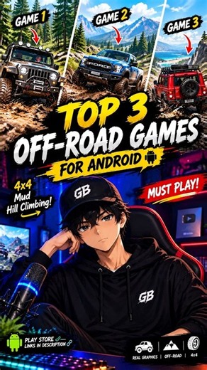 🤯 Top 3 OFF-ROAD Games with INSANE Graphics! 🚙🔥 #shorts