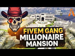Fivem Millionaire Mansion Gang hideout mlo with add secret bunker Fivem gang villa gta 5 mansion