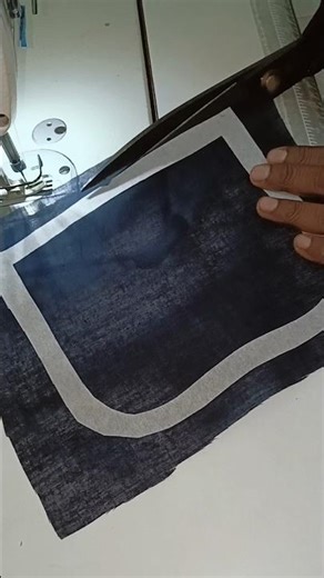 Easy Round Neck Stitching Using Canvas | Churidar Top Neck Stitching Tutorial | Simple Tailoring Tip