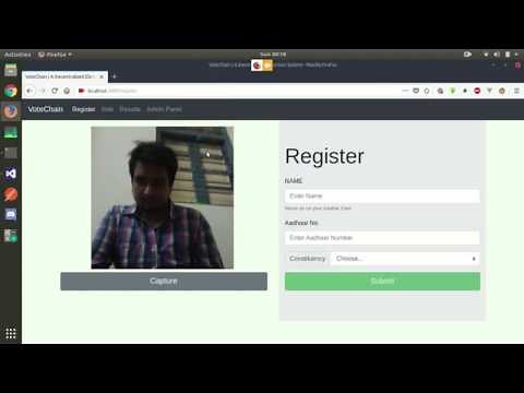 Votechain - A Decentralized Election System using Blockchain technology and Node.js