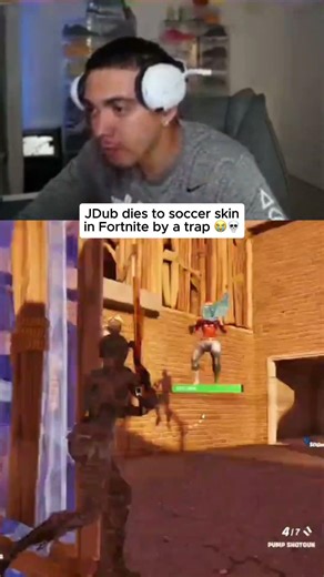JDub dies to soccer skin in Fortnite by a trap 😭💀