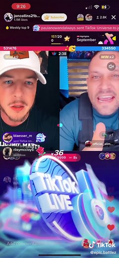 Biggest tik tok battle in USA rankings ever @joncollins21backup vs @of... | official allmoneyin