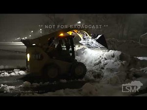 01-19-2023 Cedar Rapids, IA - Snow cleanup during Iowa winter storm