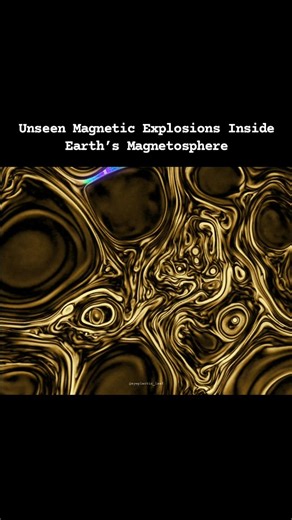 Symplectic Leaf on Instagram: "Magnetospheric Multiscale (MMS) mission has identified a new type of magnetic reconnection occurring in turbulent space near Earth, a process never before directly seen in that environment. Magnetic reconnection happens when tangled magnetic field lines snap and realign, explosively releasing stored magnetic energy and accelerating charged particles — a fundamental driver of space weather. In this visualization, scientists depict how chaotic magnetic fields in the