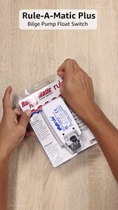 Rule 40A Rule-A-Matic Plus Bilge Pump Float Switch, 12, 24 or 32 Volt, Moisture Tight Seals , White , Small