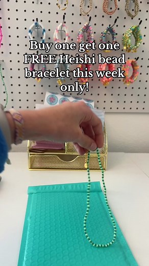 Bogo heishi bead bracelets this week only!🏄🏻‍♀️🌊🐬 #beadspinner #sale #asmr #asmrvideo #asmrtiktoks #fyp #restockasmr #restock #jewelrydesigner #jewelrytiktok #beachyjewelry #viraltiktok #pleasegoviral #jewelrybusiness #handmadejewellerybusiness