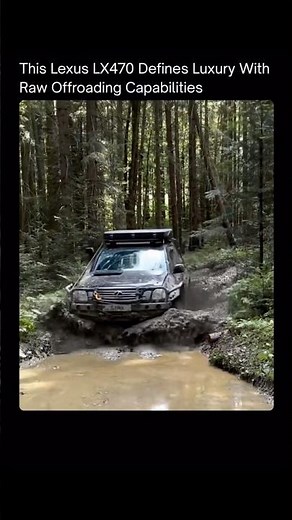 LEXUS LX470 LUXURY WITH RAW OFF-ROAD CAPABILITY #4wd #offroad #4x4 #offroading #lexus #lexuslx470