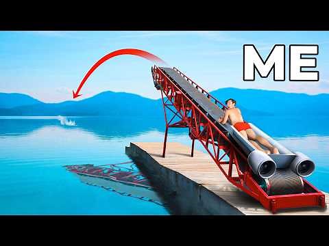 We Built a Human Cannon from Scratch!