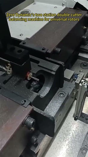 Two station armature double cutter automatic balancing machine - Zero Dynamic.