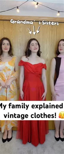 Family tree through dresses! 5 generations of style