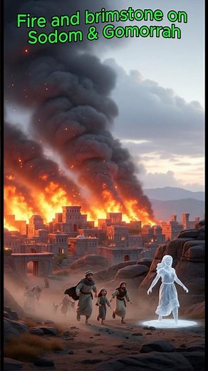 Fire and brimstone on Sodom & Gomorrah | god's word today #miracle #jesus #biblestory #jesusmiracles