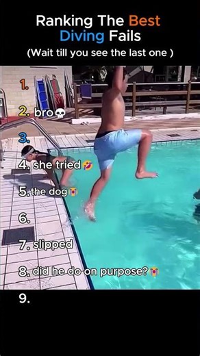 Ranking The Best Diving Fails 😂