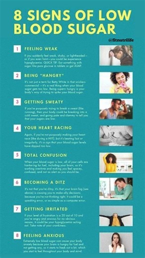 “8 Warning Signs of LOW Blood Sugar You Should Never Ignore!” #healthylifestyle #nutritiontips