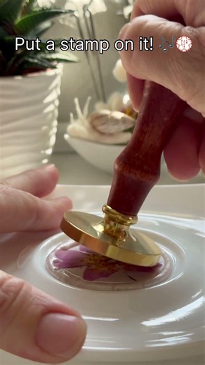 Flower pressing and wax seal stamp #flowerpressing #waxseal #waxsealstamps