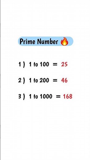 Prime Number 🔥 #maths #mathsfacts #gk