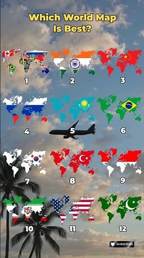 Which Map Of World Is The Best?🌍 #geography