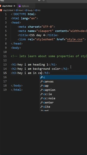 css day 4 about styling properties !!