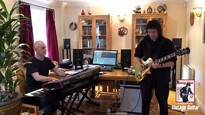 Steve Hackett performs “After The Ordeal” and “Firth Of Fifth,” both from his new album, “Selling England By The Pound,.” That’s a custom Fernandes that once belonged to Gary Moore. “We shared the same tech at times, Graham Lilley, who sold it to me after Gary died,” Steve said. He’s running through a Sans Amp GT2. Catch our review of the album in the January issue: https://cloud.3dissue.com/196659/197012/230687/VGMJAN202196ak53yy3D/index.html?page=81 | Vintage Guitar magazine