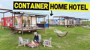Inside a quirky container hotel stay