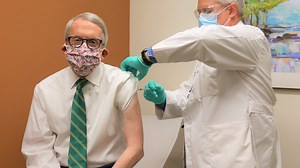 Gov. Mike DeWine, First Lady Fran DeWine receive second dose of COVID-19 vaccine