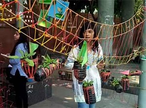 Delhi: Students use string architecture to beautify neglected public spaces | The Times of India