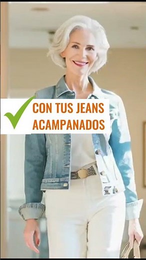 5 OUTFITS ELEGANTES Con Tu CHAMARRA De Mezclilla DENIM Mujeres 60 y Más ! #elegante #style #denim