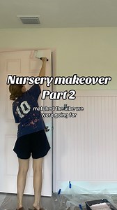 109K views · 10K reactions | Painting our baby girl’s nursery 凉 #nurserymakeover #babyroom #nurserydesign | Lindsey and Tyler | Facebook