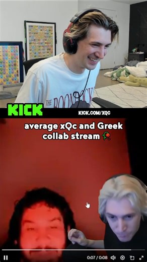 Average xQc and Greek collab stream 🥀#shorts #xqc #kick #greekgodx