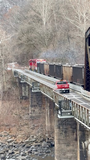 139K views · 3.7K reactions | Train crosses New River at Thurmond heading back to the coal mine! | Southern West Virginia Online | Facebook