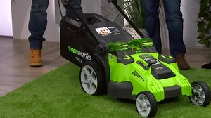 4K views · 13 reactions | Groom your garden with Today’s Special Value cordless lawnmower from Greenworks > https://goo.gl/hGa8sC | QVC | Facebook