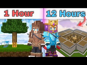 12 Hours Challenge in Skyblock! Blockman Go