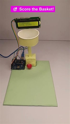 Arduino Basketball Game🏀|DIY Arcade Game with Arduino Uno #Shorts #DIY #arduinoprojects #arduino