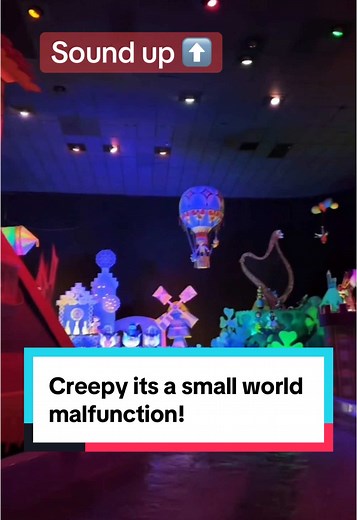 ⚠️Can’t believe we filmed this! #disneyworld #disneynews #itsasmallworld #creepydisney #creepypasta