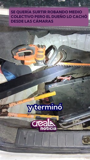 Dueño cacha a 🐀 queriéndose surtir en su colectivo Un hombre de 47 años pensó que la madrugada de este viernes era el momento ideal para aplicar el "descuento del 100%" en el Colectivo ML, allá por la colonia Constitución. Lo que este "genio" no calculó es que el dueño del local lo estaba viendo en HD y a todo color por las cámaras de seguridad mientras llamaba al 911. 📱 Elementos de la DSPM le cayeron de sorpresa y, ¿qué creen? Ya tenía un Nissan Versa blanco con placas de California cargadit