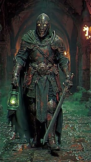 Epic Dark Fantasy: AI Armored Knight