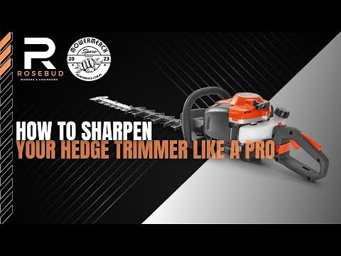 How to sharpen your Hedge Trimmer Blade like a PRO