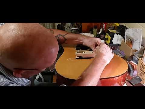 Acoustic guitar bridge repair