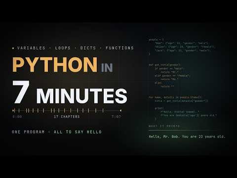 Python Basics: The Only Video You Need to Get Started
