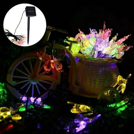 AMERTEER LED Solar Butterfly Light Waterproof Solar Butterfly Lamp with 8 Flashing Modes Energy Saving Solar Butterfly Light for Outdoor Garden Party Decoration (Color) - Walmart.ca