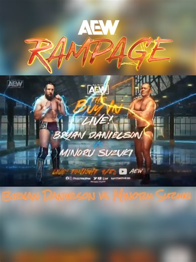 Bryan Danielson vs Minoru Suzuki | AEW Rampage Buy in | FULL HIGHLIGHTS #bryandanielson #minorusuzuki #aew #wrestling #wrestlingtiktok