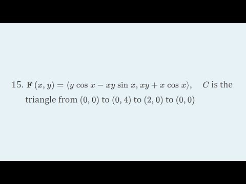 Use Green's Theorem to Evaluate the Line Integral of a Triangle - Problem 16.4.15 Cengage Calculus
