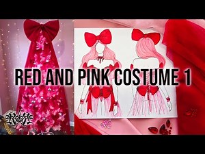 Designing a costume inspired by my red and pink Christmas tree | Rockstars and Royalty