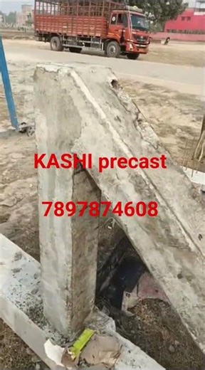 Heavy duty buttress and retaining precast concrete column