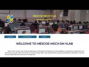 MESCOE MECH Solid Mechanics VLab
