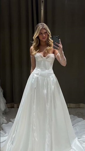 This Wedding Dress is Made of Liquid Satin
