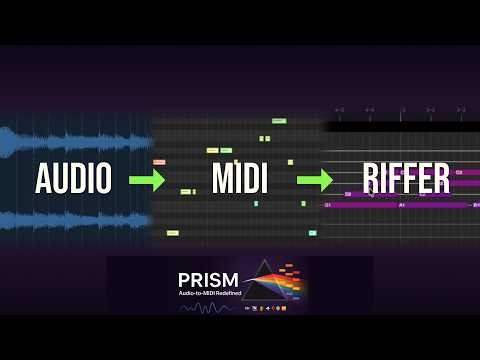 Audio to MIDI to Riffer (PRISM by Aurally Sound LLC)